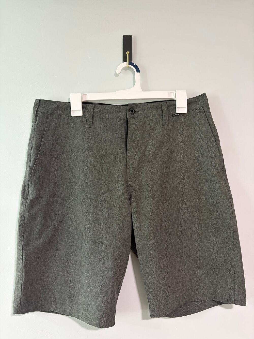 Hurley Phantom Hybrid Walkshorts Men's 32 Gray Heather Stretch Shorts